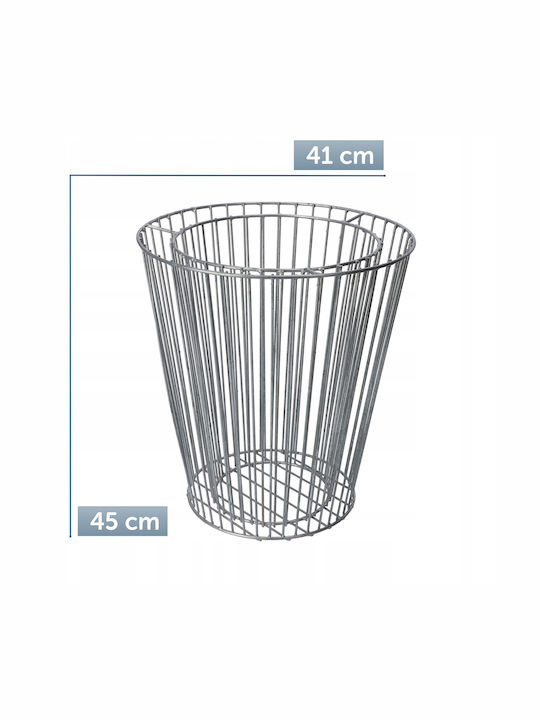 Kadax Κασπώ Μεταλλικό Ασημί 41x45εκ.