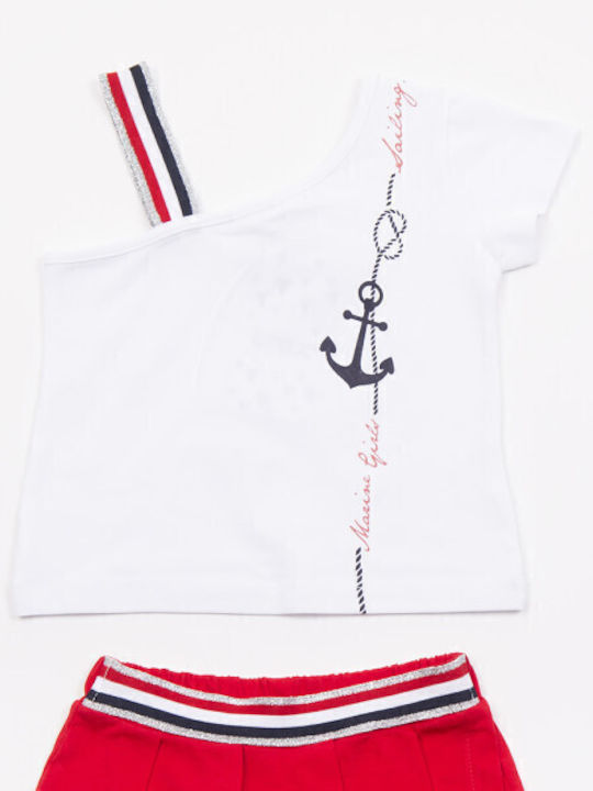 Trax Kids Set with Red Shorts 2 Pieces