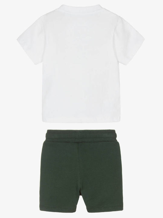 Kids' Set with Shorts Summer 2pcs Green, White