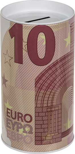 Euro Banknote Money Box Detachable Lid Metal 15.5x8cm 6 Designs