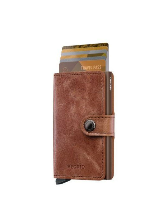 Secrid Miniwallet Men's Leather Wallet with RFID Brown