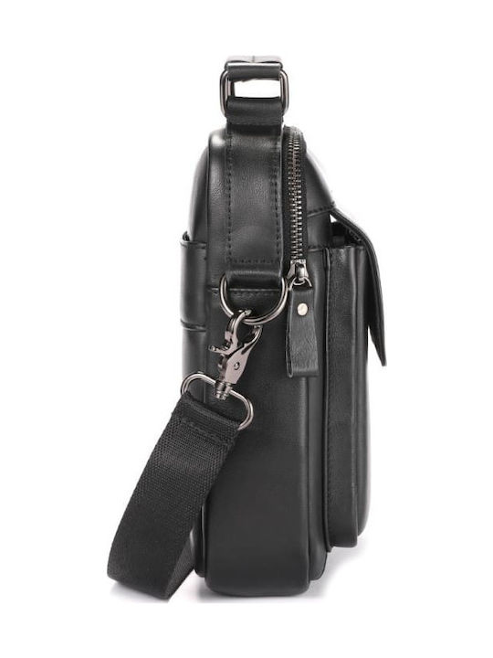 Piele Geantă pentru bărbați De umăr / tip crossbody Neagră