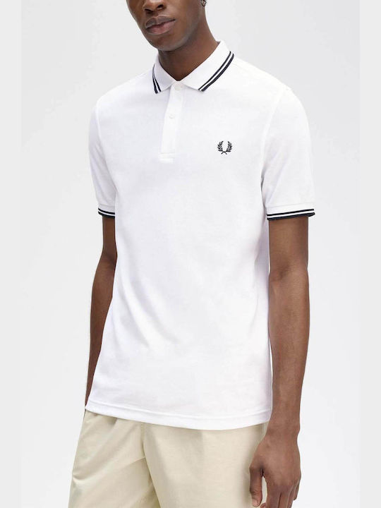 Fred Perry Twin Tipped Polo Blouse White