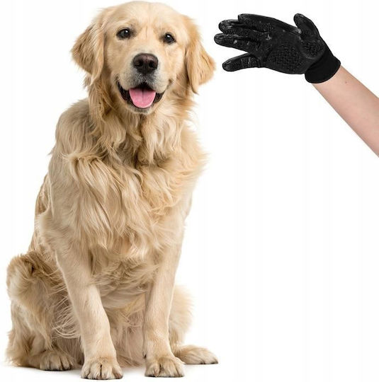 Springos Glove Dogs for Coat Grooming Black