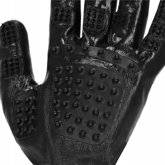 Springos Glove Dogs for Coat Grooming Black