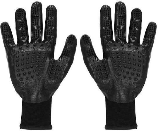 Springos Glove Dogs for Coat Grooming Black