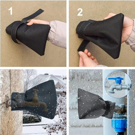 Protective Cover Taps Zola Frost-proof 20x15 Cm Black