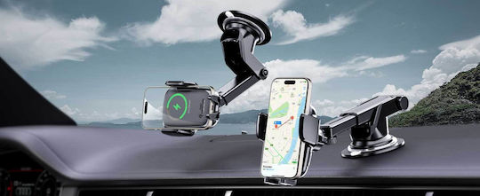 Samsung Suport Auto pentru Telefon cu carcasă și Încărcare Wireless Neagră
