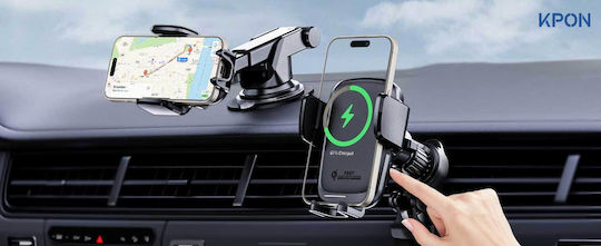 Samsung Suport Auto pentru Telefon cu carcasă și Încărcare Wireless Neagră