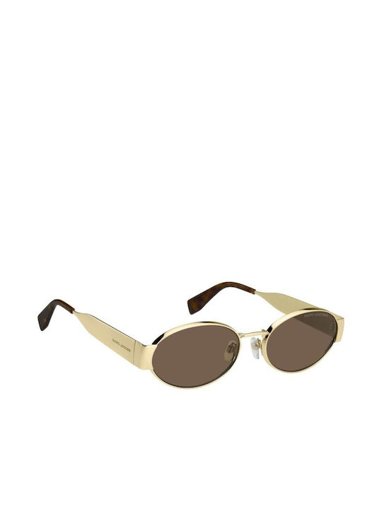 Marc Jacobs Women's Sunglasses with Gold Metal Frame and Brown Lens MARC 806/S 01Q70