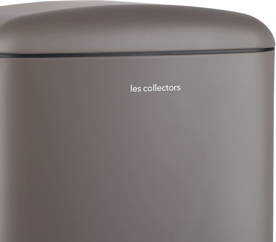 Les Collectors Κάδος Απορριμμάτων από Ανοξείδωτο Ατσάλι με Πεντάλ Καφέ 30lt