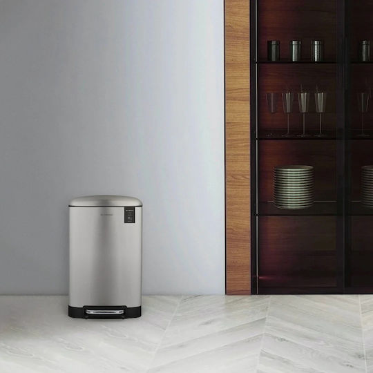Les Collectors Waste Bin from Stainless Steel with Pedal Grey 20lt