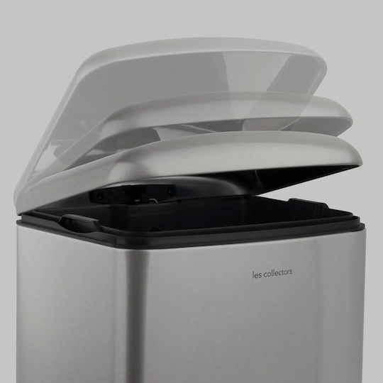 Les Collectors Waste Bin from Stainless Steel with Pedal Grey 20lt