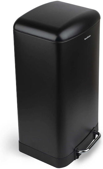 Les Collectors Les Collectors Mülleimer aus Inox mit Pedal Schwarz 30lt