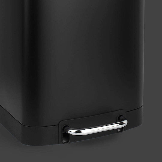 Les Collectors Les Collectors Mülleimer aus Inox mit Pedal Schwarz 20lt