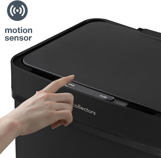 Les Collectors Les Collectors Mülleimer aus Inox mit Sensor Schwarz 72lt