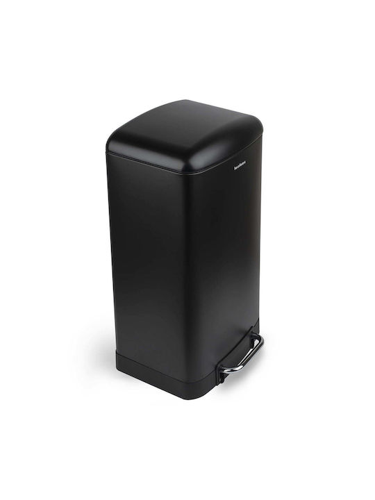 Les Collectors Waste Bin Waste made of Stainless Steel with Pedal Black 40lt 1pcs