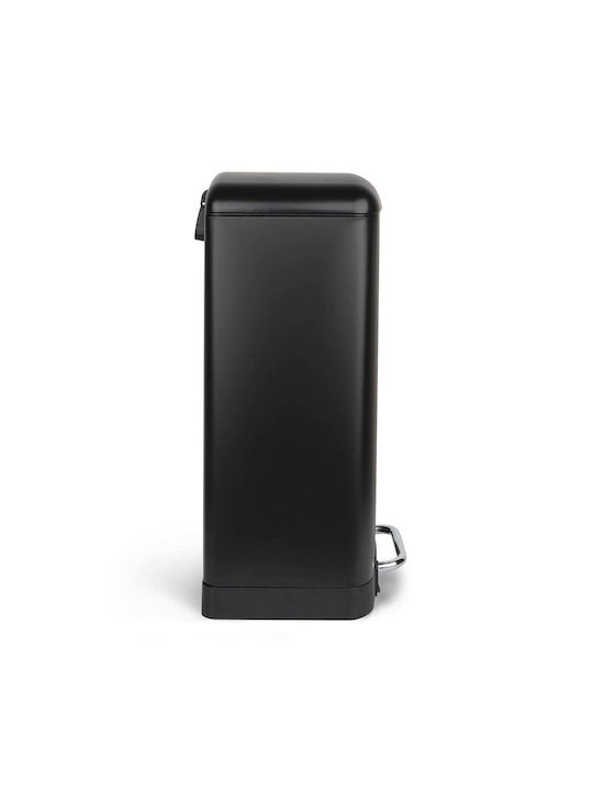 Les Collectors Waste Bin Waste made of Stainless Steel with Pedal Black 30lt 1pcs