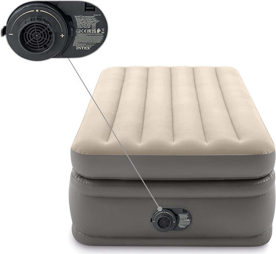 Intex Надуваем Матрак За Сън Единичен С Интегрирана Електрическа Помпа Comfort 191x99x51см