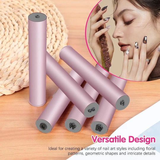 Set mit 6 Nagelkunst-Stempeln