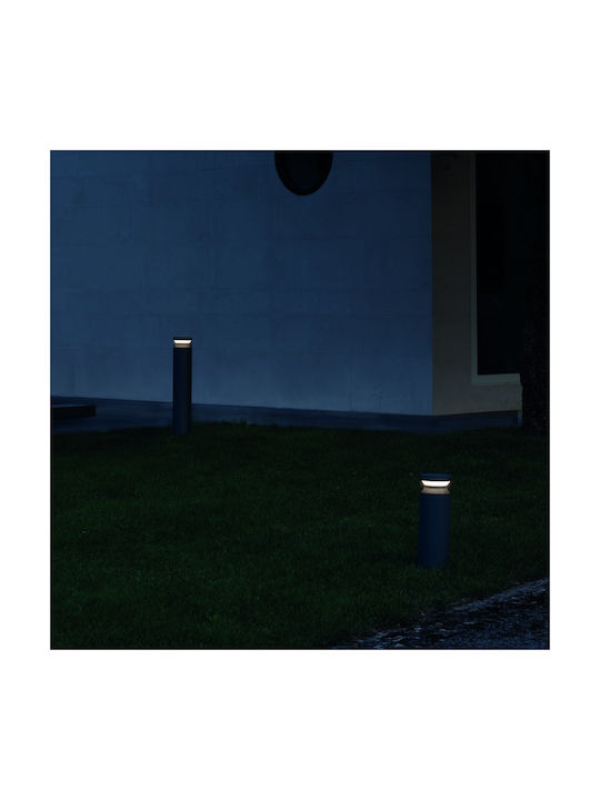 Ideal Lux Outdoor Small Post LED Floor Lamp 14W with Warm White Light IP65 Brown