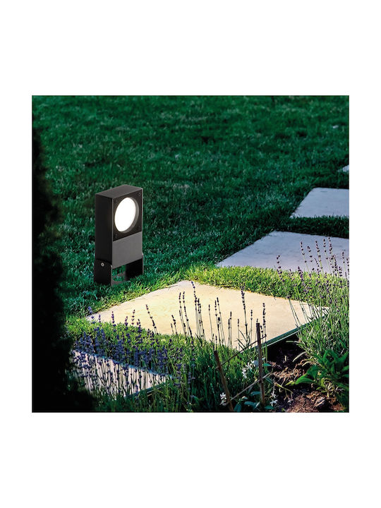 Ideal Lux Външна Стояща Лампа Проектор 9W IP65 За Цокъл GX53 Сива