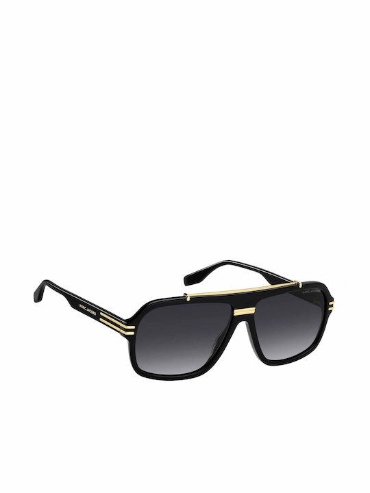 Marc Jacobs Herren Sonnenbrillen mit Schwarz Kunststoff Gestell und Schwarz Verlaufsfarbe Linse MARC 840/S 2M29O