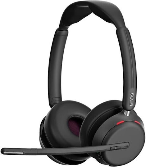 Epos IMPACT 1060T Безжични На ушите Мултимедийни слушалки с микрофон и връзка Bluetooth / USB-C в Черен цвят