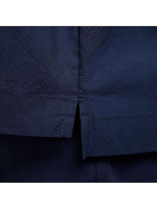 Club Oversized Button Shirt Langärmlig Baumwolle Hemd Blau