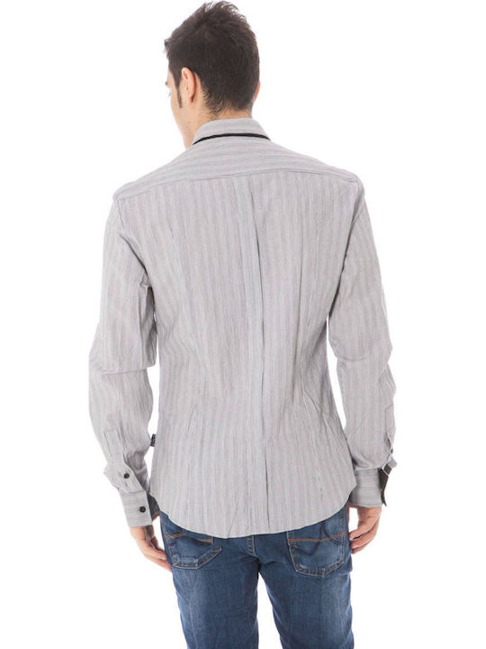 Long Sleeve Striped White Shirt 09-TN2636-48405 BIANCO R900