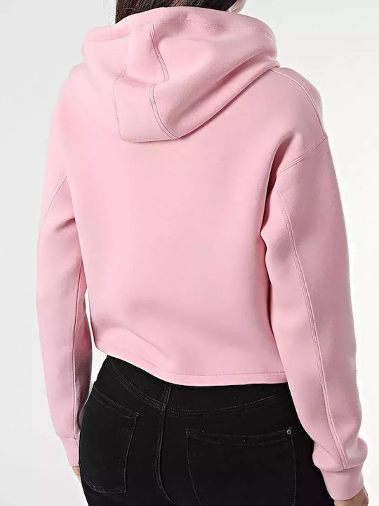 Guess K7uw2 Women's Long Hooded Sweatshirt Dolly pink