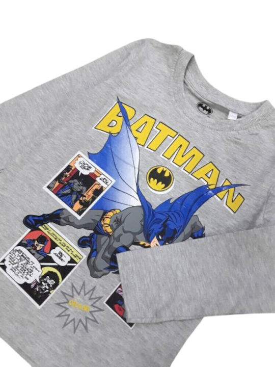 Παιδική Μπλούζα Μακρυμάνικη Grey Batman