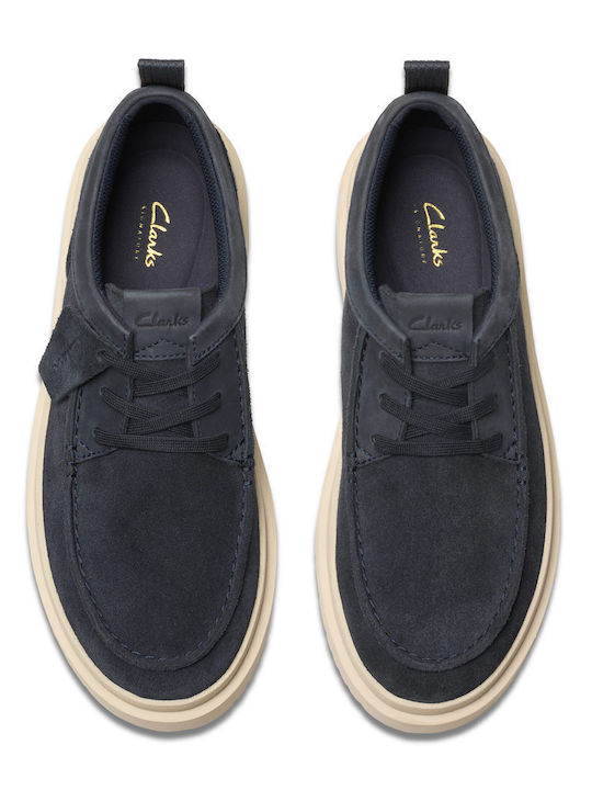 POLDEN MOC Suede Ανδρικά Μοκασίνια σε Μπλε Χρώμα
