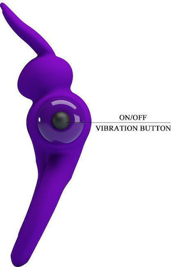 Pretty Love Vibrant Penis Ring III Δονούμενο Δαχτυλίδι Πέους Σιλικόνης Purple BI-210206-1