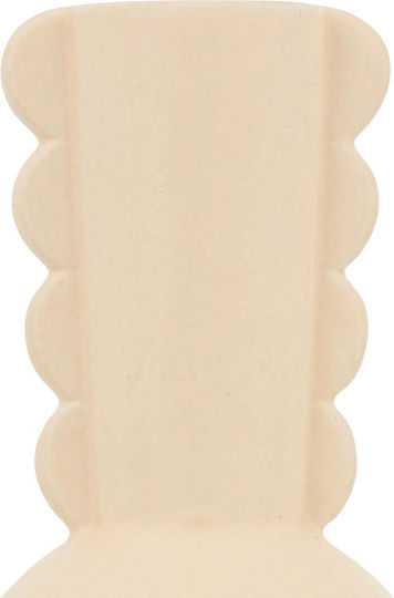 Vază Decorativă Ceramică A-s Wavy Ecru Φ8.5xÎ15.2cm