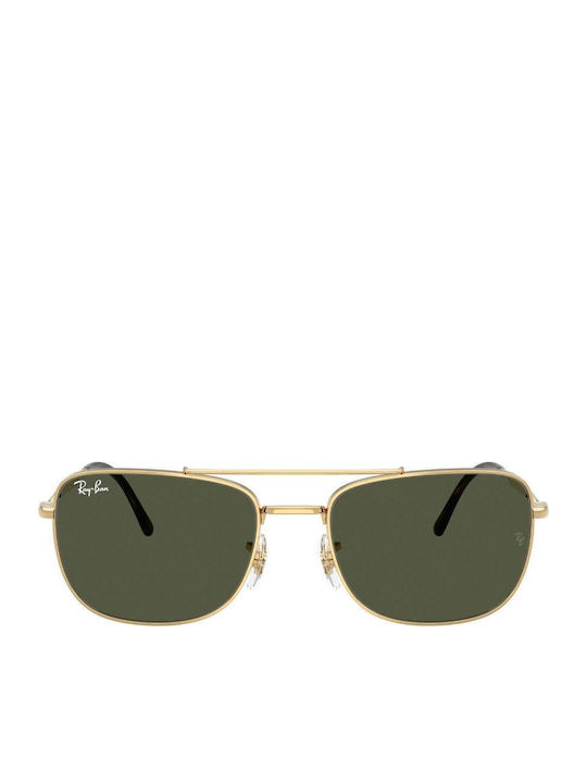 Ray Ban Crystal Unisex Γυαλιά Ηλίου με Χρυσό Μεταλλικό Σκελετό και