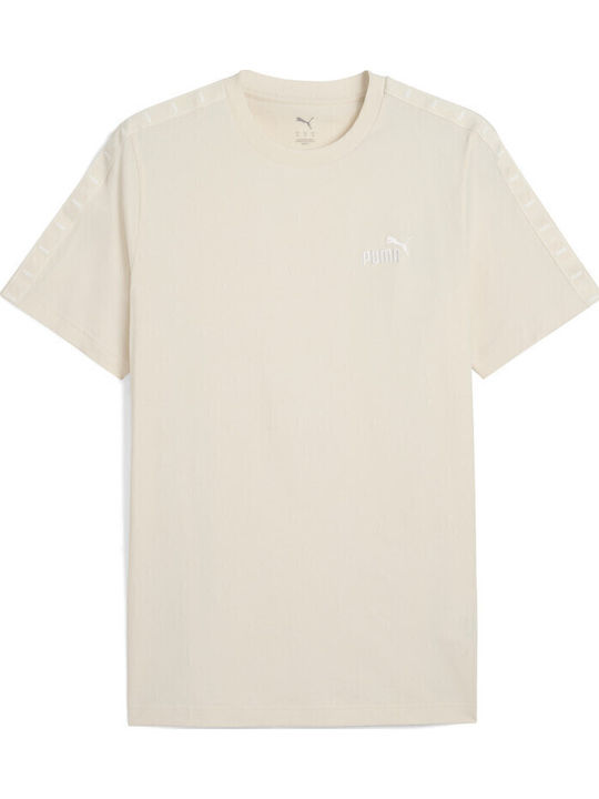 ESS Tape T-shirt Μπεζ