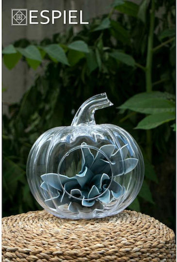 Măr Decorativ din Sticlă 14cm X 14cm X 16cm