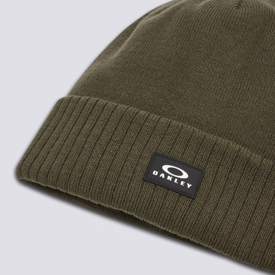 Beanie Ribbed 2.0 Beanie Unisex Σκούφος Πλεκτός σε Χακί χρώμα