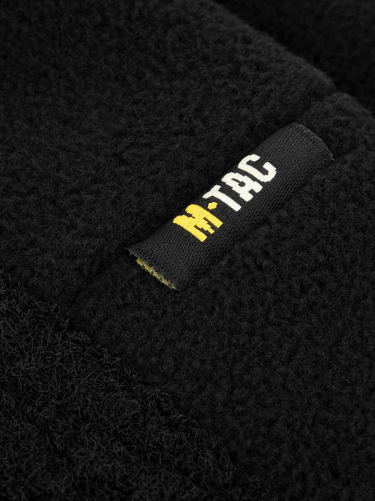 Beanie Unisex Fleece Σκούφος Πλεκτός σε Μαύρο χρώμα