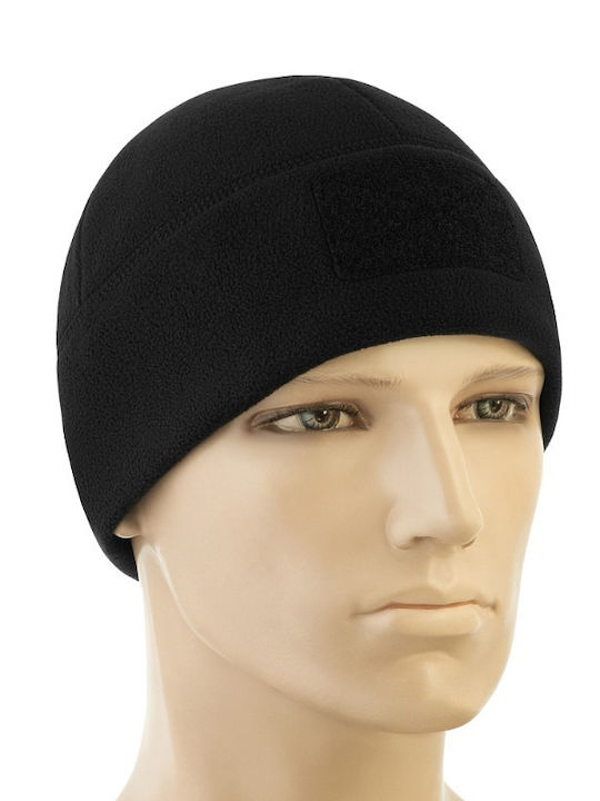 Beanie Unisex Fleece Σκούφος Πλεκτός σε Μαύρο χρώμα