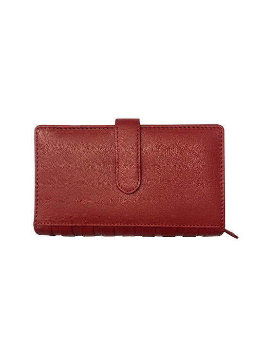 Guy Laroche Leather Women's Wallet with RFID Red