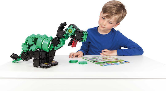 Clics Toys Cuburi De Construit Dino Bucket Pentru 4+ Ani 141 Bucăți