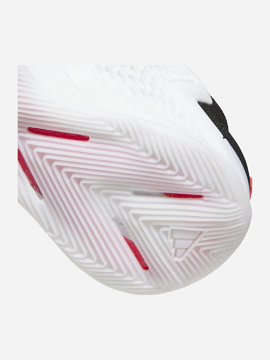 Anthony Edwards 1 Low Niedrige Basketballschuhe Cloud White / Core Black / Lucid Red