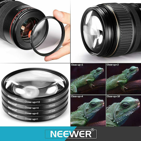Neewer 77mm Uv Cpl Fld Nd2 Nd4 Nd8 Close-up Filter Kit 1008957