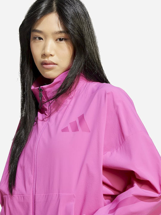 adidas Zne Woven Fullzip Track Top Women's Short Sports Jacket for