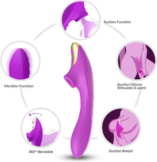 Armony Dudu Licking Vibrator 35cm Violet