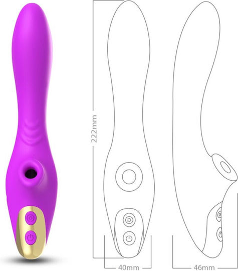 Armony Dudu Licking Vibrator 35cm Violet