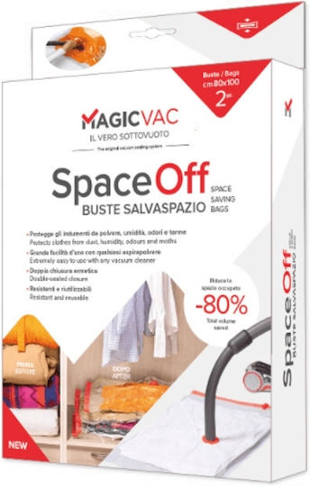 Magic Vac Пластмасова Чанта За Съхранение На Дрехи Водоустойчива И С Вакуум 7 Бройки