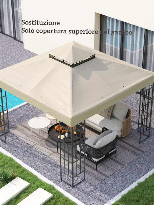 Outsunny Gazebo Garden 3x3m